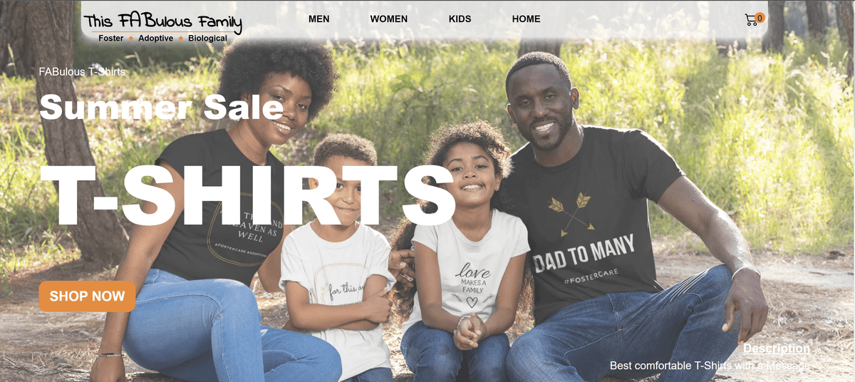 This Fabulous family webpage screenshot